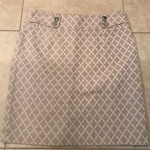 Banana Republic Tan A-line Mini Skirt